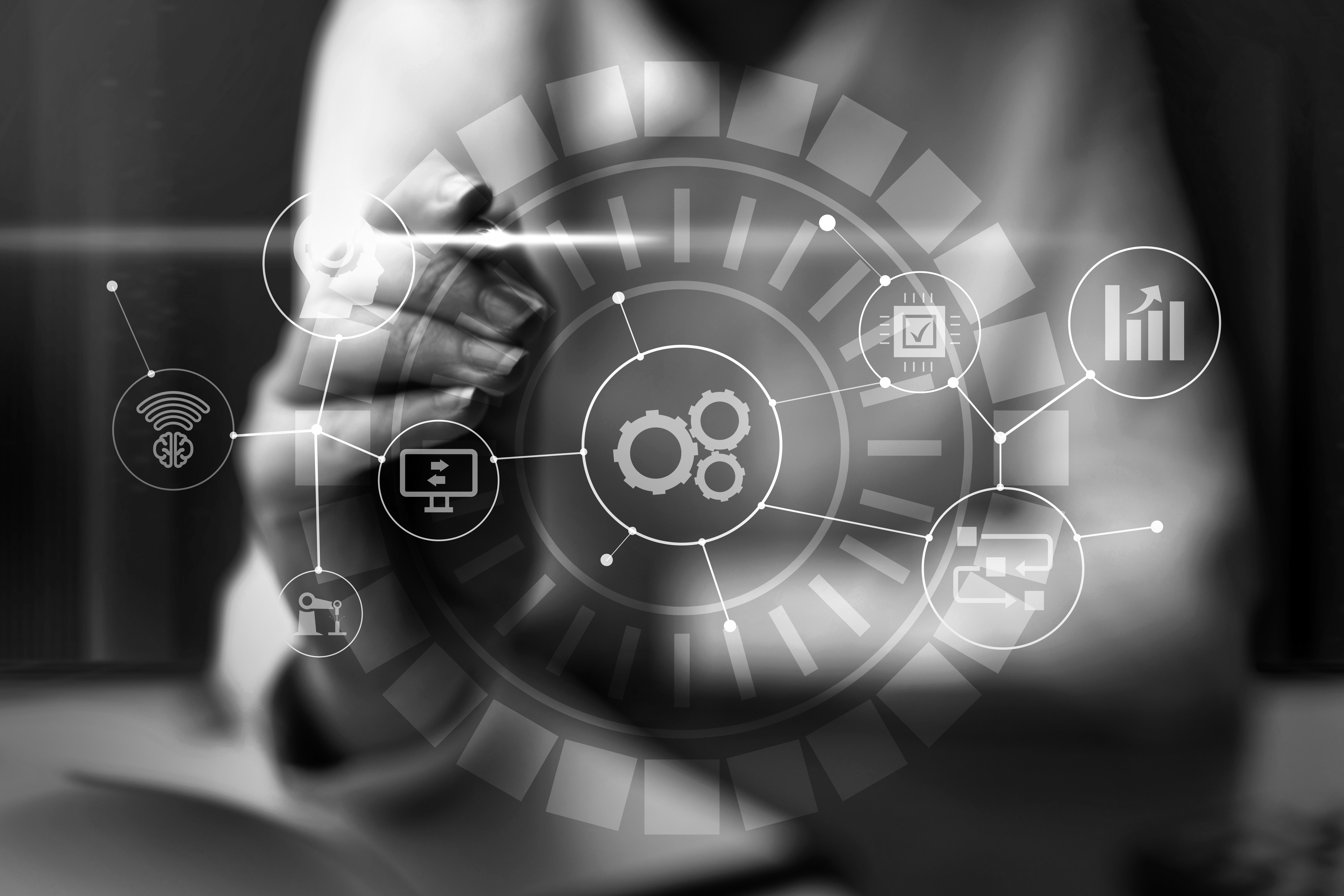 rpa-concept-with-blurry-hand-touching-screen